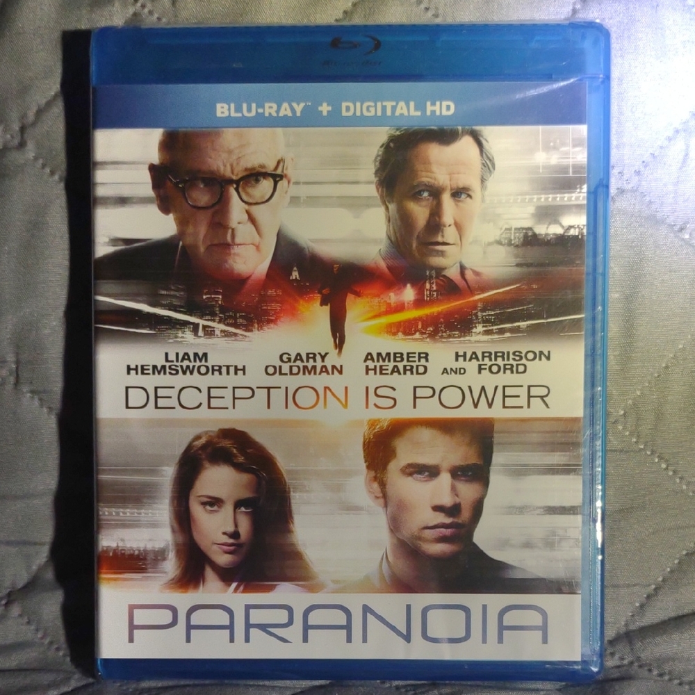 Paranoia Blu-ray + Digital HD New Unopened